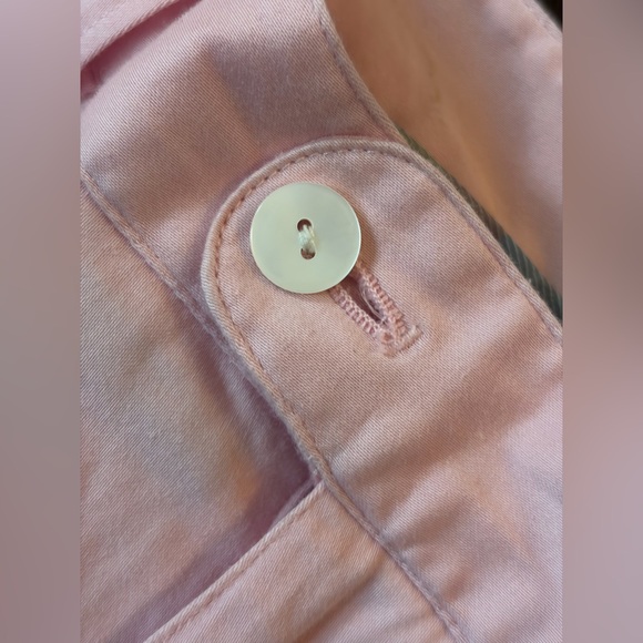 Greg Norman Pink Cotton Blend Pants with Pockets, Casual Preppy Comfy Pants - Picture 6 of 14